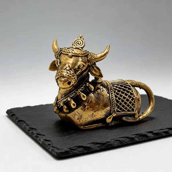 Brass_Dhokra_Handcrafted_Nandi_Bull_Statue