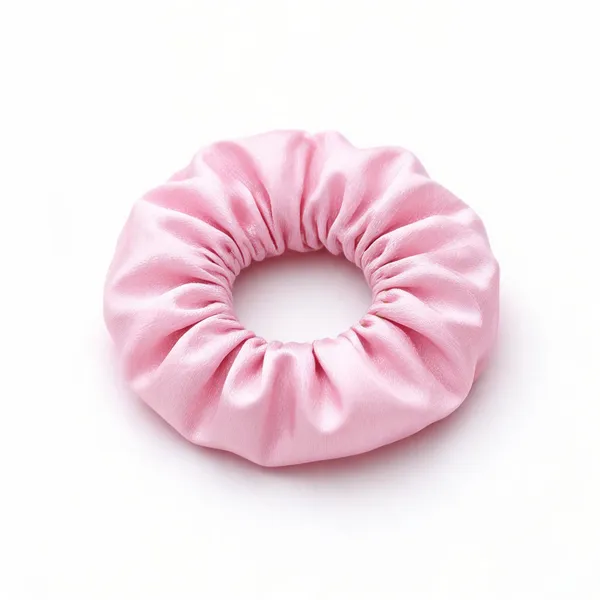 Light_Pink_Satin_Hair_Scrunchies_For_Women_And_Girls