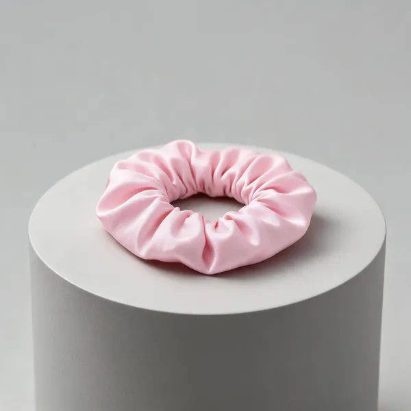 Light_Pink_Satin_Hair_Scrunchies_For_Women_And_Girls