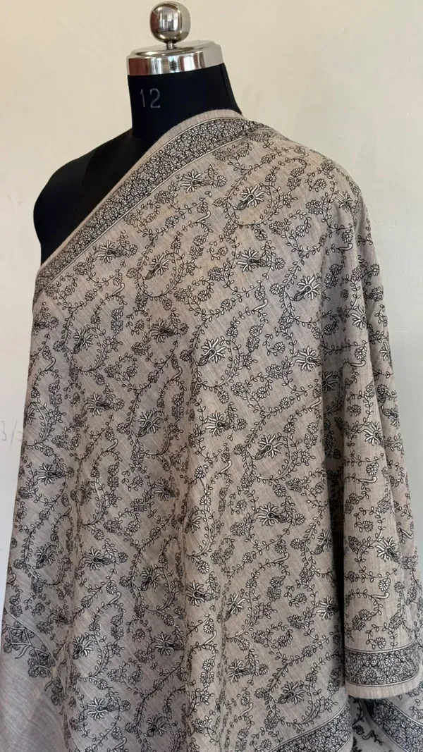 Brown_And_Cream_Floral_Print_Stole_for_Women