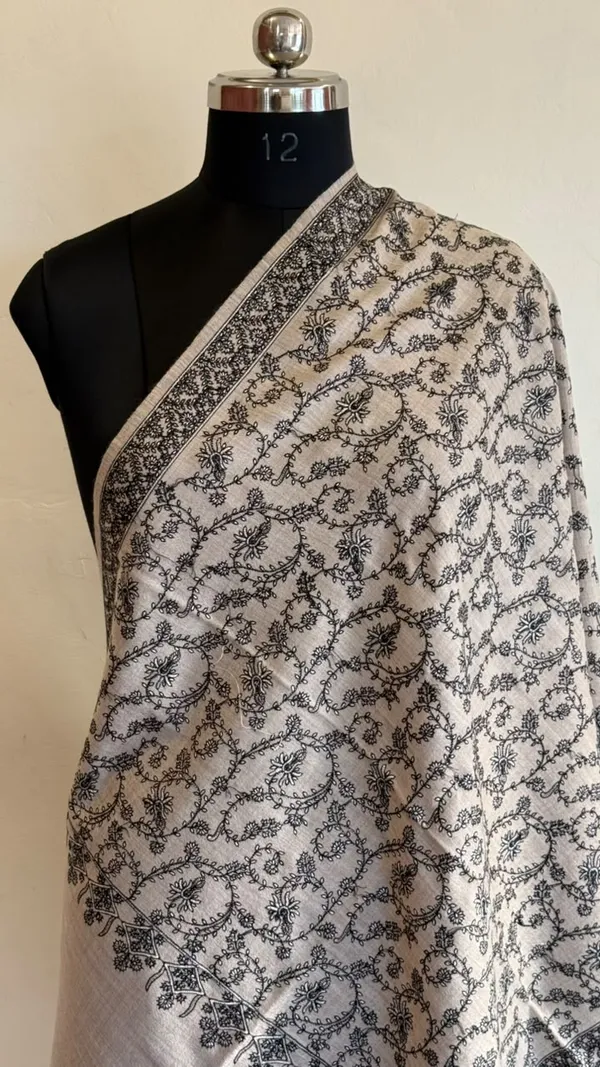 Brown_And_Cream_Floral_Print_Stole_for_Women