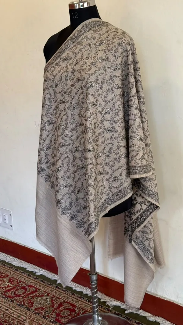 Brown_And_Cream_Floral_Print_Stole_for_Women