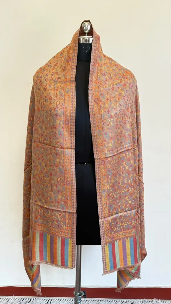 Peach_Printed_Paisley_Shawl_for_Women