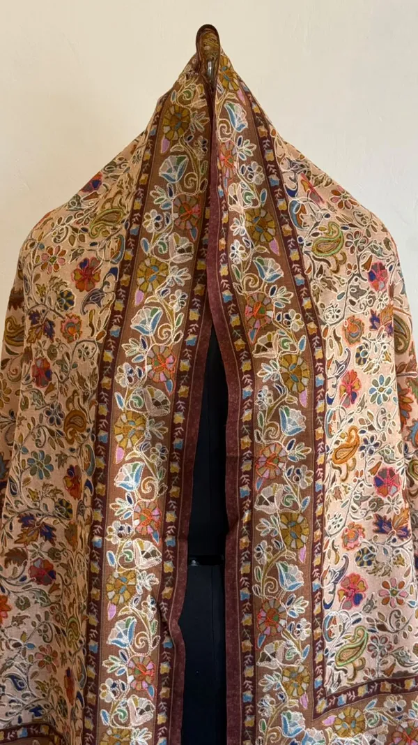 Brown_Floral_Print_Shawl_for_Women