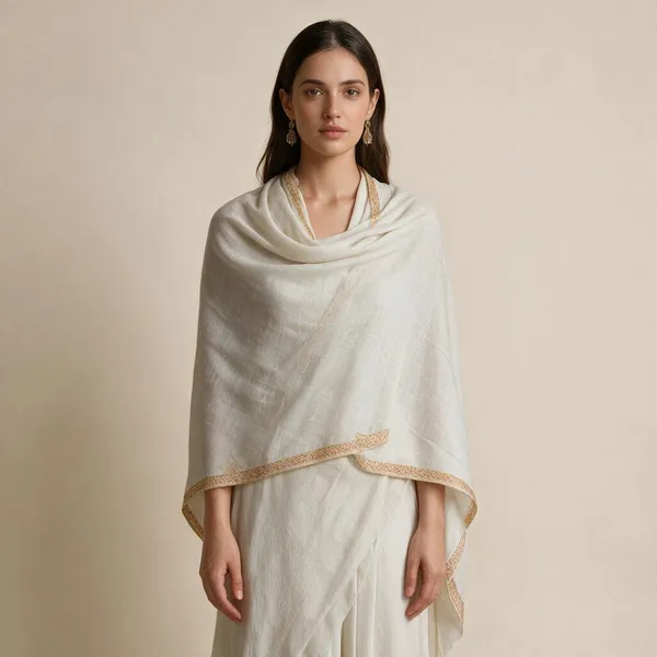 White_Sheer_Embroidered_Shawl_For_Women