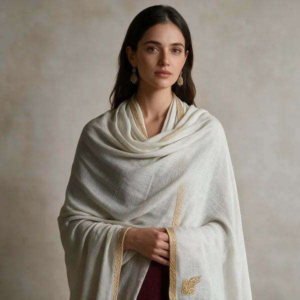 White_Sheer_Embroidered_Shawl_For_Women