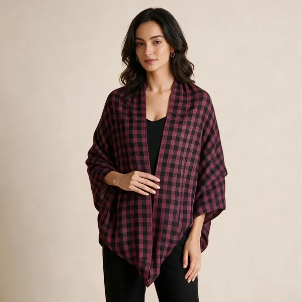 Pink_And_Black_Shawl