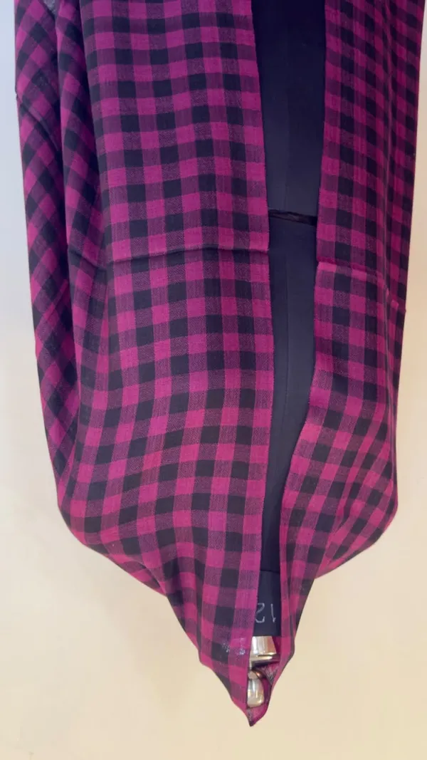 Pink_And_Black_Checkered_Folding_Umbrella