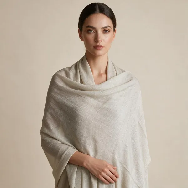 Grey_Woven_Wrap_Shawl_For_Women