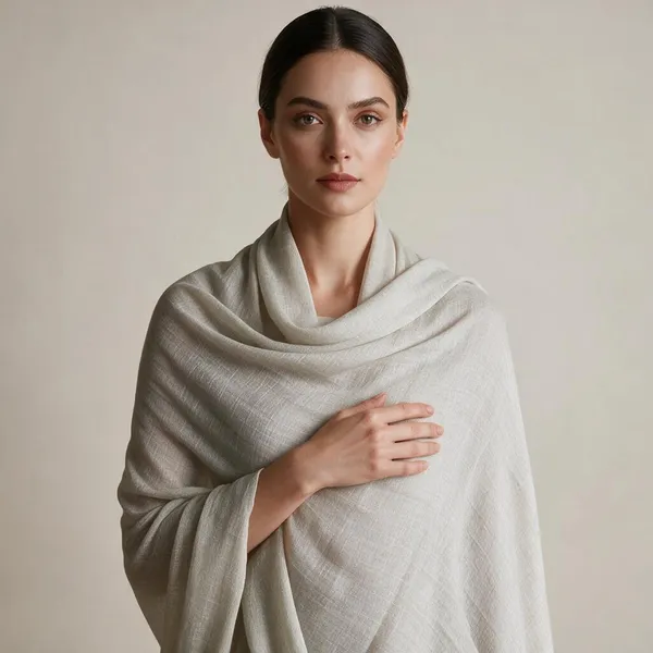 Grey_Woven_Wrap_Shawl_For_Women