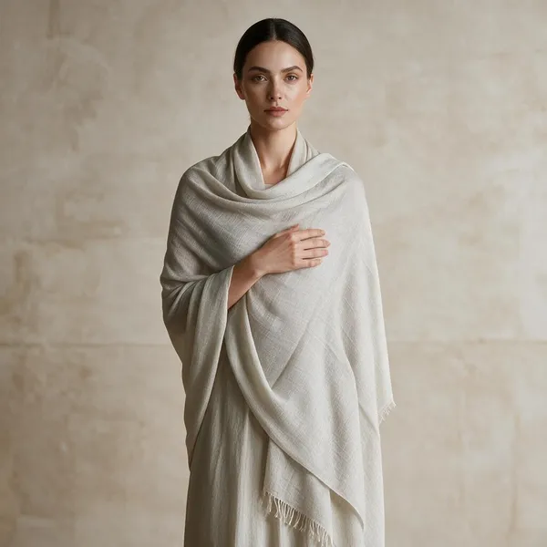 Grey_Woven_Wrap_Shawl_For_Women