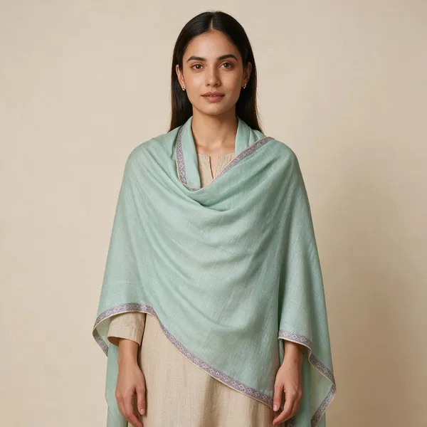 Aqua_Embroidered_Shawl_For_Women