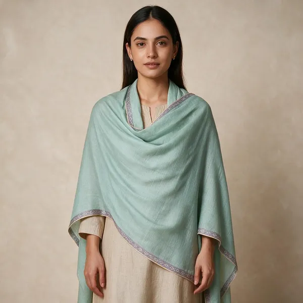 Aqua_Embroidered_Shawl_For_Women
