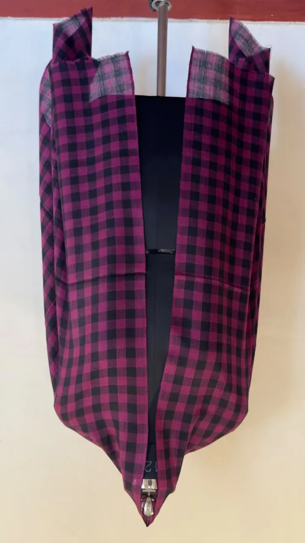 Pink_And_Black_Checkered_Folding_Umbrella