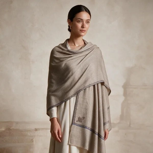 Beige_Woven_Embroidered_Shawl_For_Women