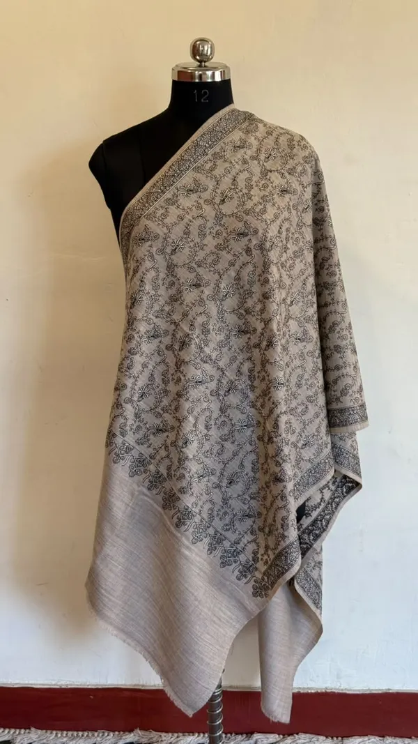 Brown_And_Cream_Floral_Print_Stole_for_Women