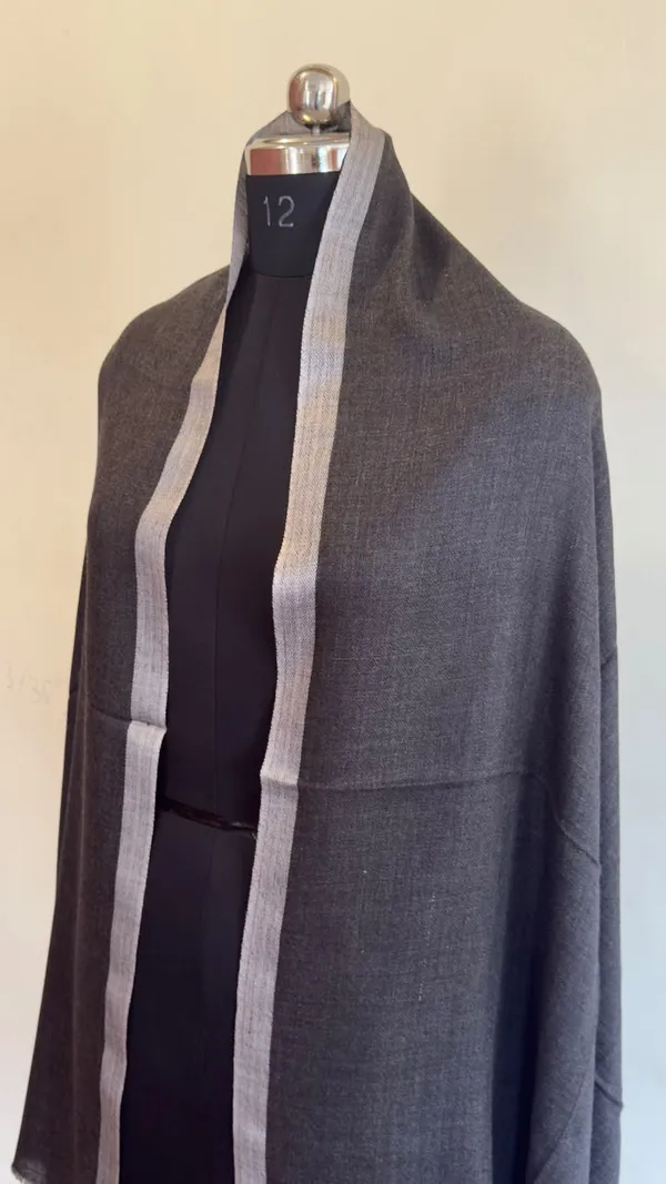 Grey_Woven_Open_Front_Shawl_for_Women