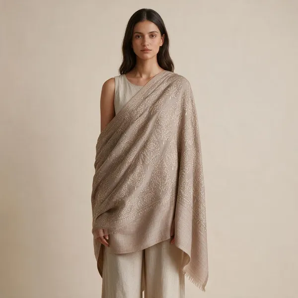 Beige_Embroidered_Woven_Shawl_For_Women