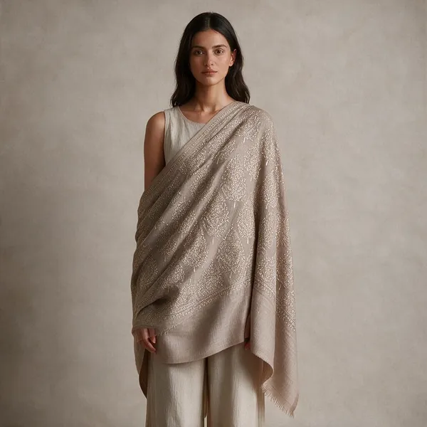 Beige_Embroidered_Woven_Shawl_For_Women