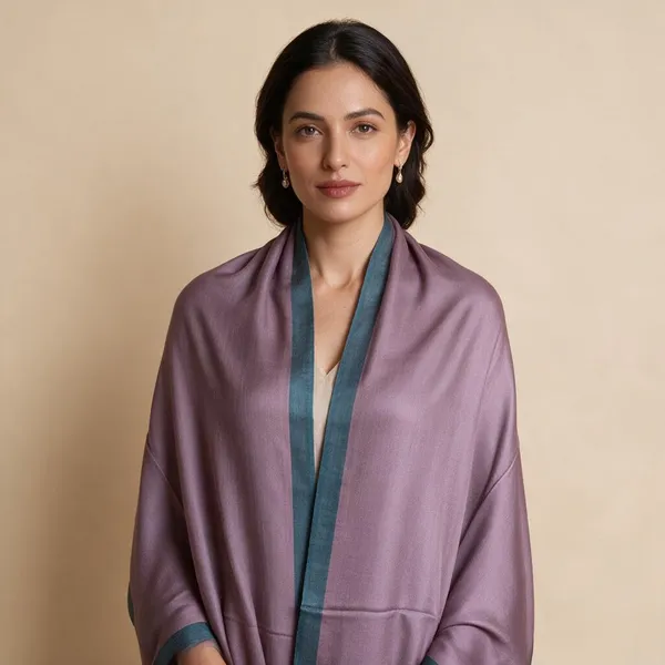 Mauve_Woven_Open_Front_Shawl_For_Women