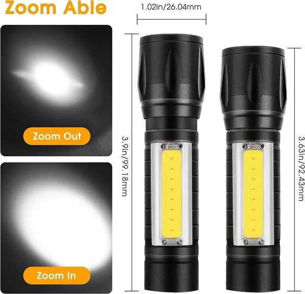 Black_USB_Rechargeable_COB_LED_Flashlight