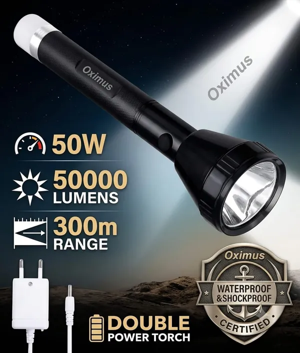 Black_50W_Double_Power_Rechargeable_Torch