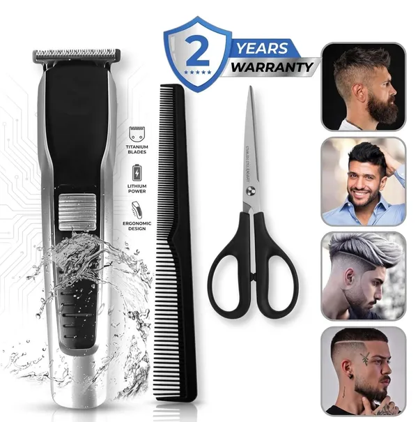 Rechargeable_Hair_Clipper_Grooming_Kit_With_Guide_Combs