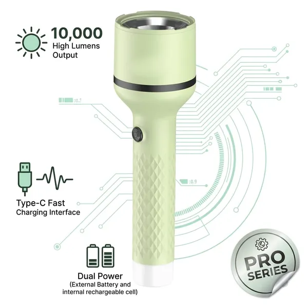 Green_Rechargeable_LED_Torch
