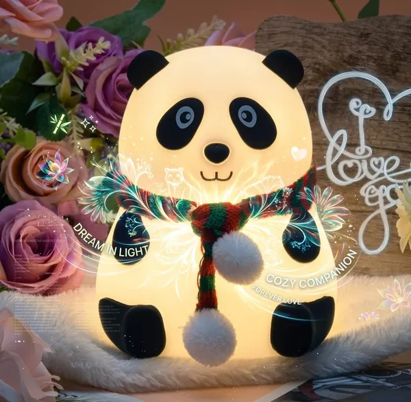 Panda_Silicone_Rechargeable_Tap_Control_Night_Light