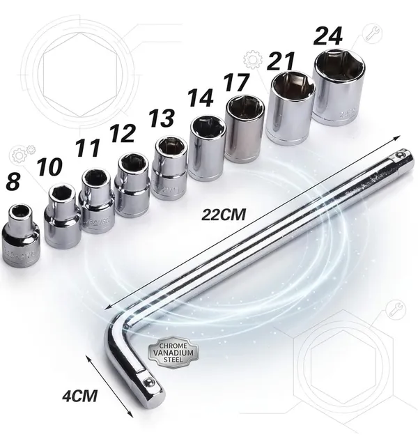 Chrome_Vanadium_Steel_8-Piece_Metric_Socket_Tool_Set