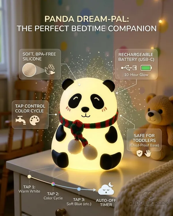 Panda_Silicone_Rechargeable_Tap_Control_Night_Light