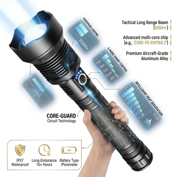 Rechargeable_LED_Tactical_Flashlight