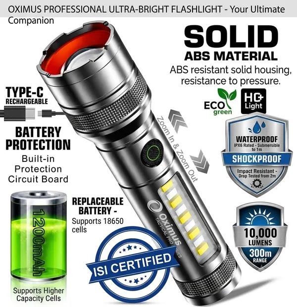 Oximus_Ultra_Bright_Rechargeable_LED_Flashlight