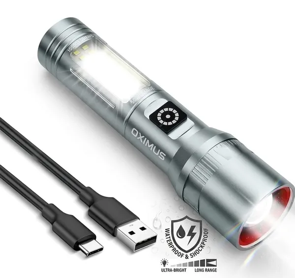 Oximus_Ultra_Bright_Rechargeable_LED_Flashlight