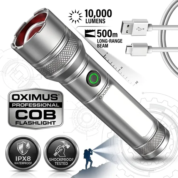 Oximus_Ultra_Bright_Rechargeable_LED_Flashlight