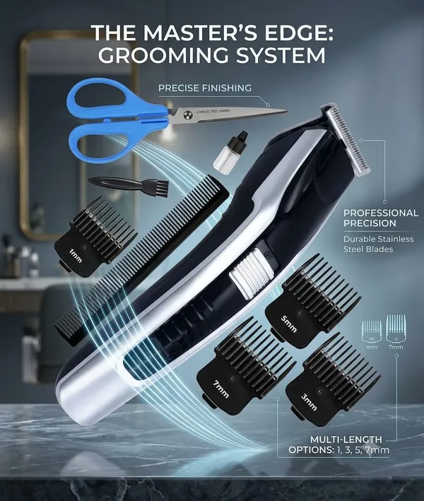Rechargeable_Hair_Clipper_Grooming_Kit_With_Guide_Combs