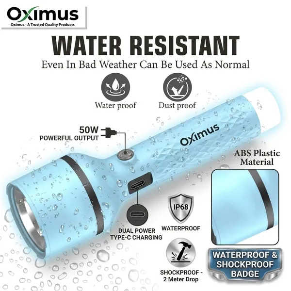Oximus_50W_Rechargeable_Emergency_Flashlight
