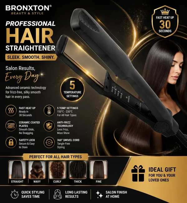 Black_Adjustable_Hair_Straightener