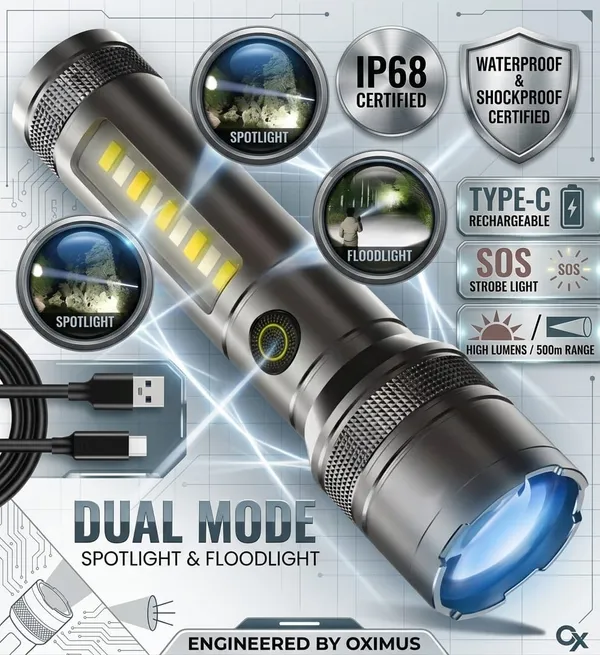 Rechargeable_LED_Flashlight_With_Side_COB_Light