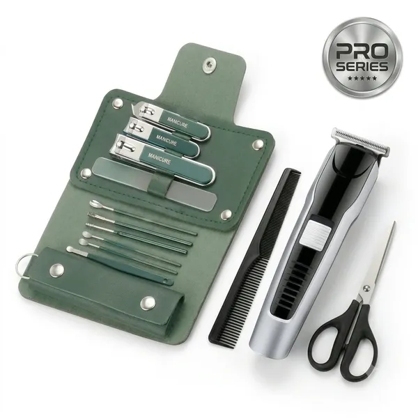 Rechargeable_Hair_Clipper_Grooming_Kit_With_Manicure_Set