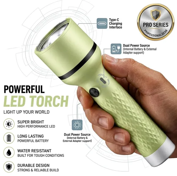 Green_Rechargeable_LED_Torch