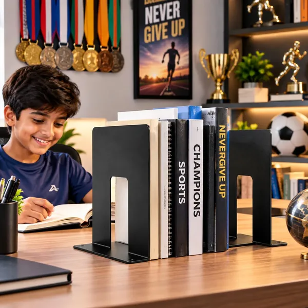 Metal_Decorative_Bookend_Book_Holder_Decorative_Non_Skid_Book_Stopper_For_Heavy_Books_Rectangle_Pack_Of_2