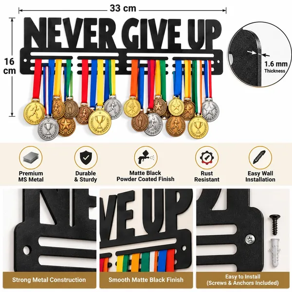 8een_Plus_Never_Give_Up_Medal_Display_Holder_Black