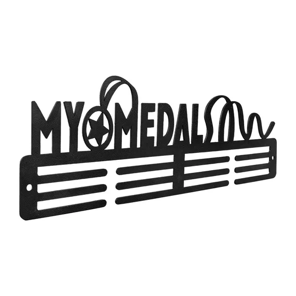 Medal_Display_Hanger_My_Medal_Design_Medal_Holder_With_Silhouette_Design_3_Tier_Wall_Mount_Black_Gift_For_Kids_Athletes_Sportsperson