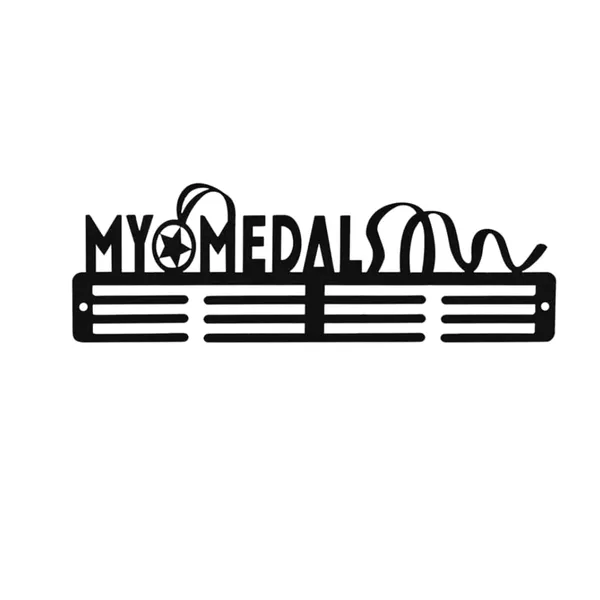 Medal_Display_Hanger_My_Medal_Design_Medal_Holder_With_Silhouette_Design_3_Tier_Wall_Mount_Black_Gift_For_Kids_Athletes_Sportsperson