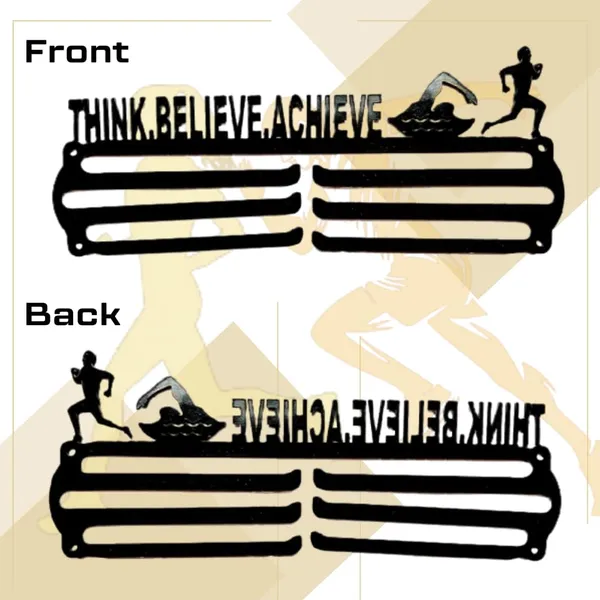 8een_Plus_Think_Believe_Achieve_Sports_Medal_Display_Hanger_Triathlon_Medal_Holder_Black_Metal_Wall_Mount_Premium_Quality_Gift_For_Kids_Athletes_Sportsperson