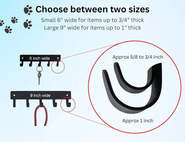 8eenplus_Golden_Retriever_Dog_Wall_Mounted_Key_Hook_Holder_6_Hooks_Black_Metal_Silhouette