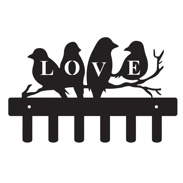 8eenplus_Decorative_Wall_Hook_Rack_With_Love_Birds_Design_6_Hooks_Black_Metal_Modern_Home_Decor