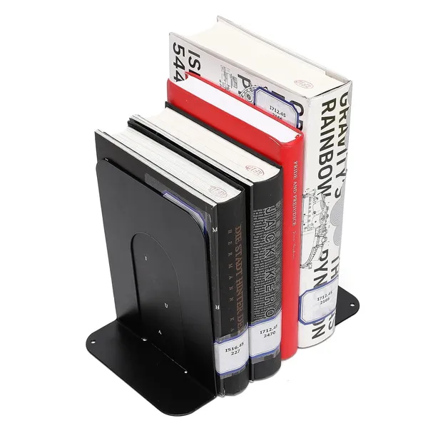 Heavy_Duty_Metal_Bookends_Large_Black_Book_Holders_2_Piece_Set