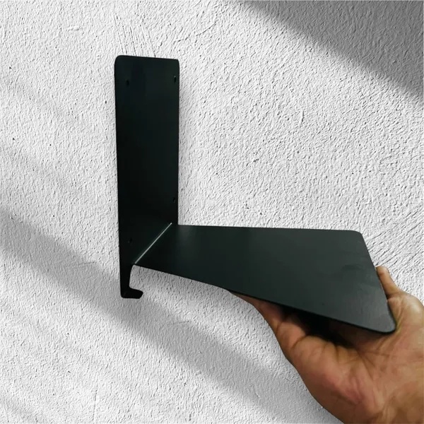Floating_Wall_Shelf_Set_Pack_Black_Metal_With_Mounting_Hardware_Wall_Book_Stand_Metal_Mat_Black_Color_L_13_Cm_B_13_Cm_Wall_Fitting_Size_8x8_Cm_Pack_Of_1
